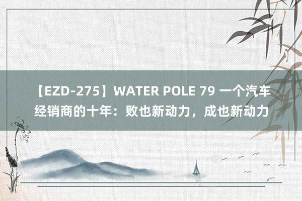 【EZD-275】WATER POLE 79 一个汽车经销商的十年：败也新动力，成也新动力