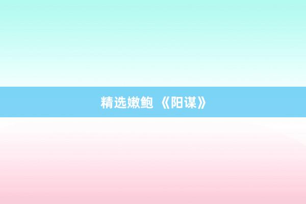 精选嫩鲍 《阳谋》